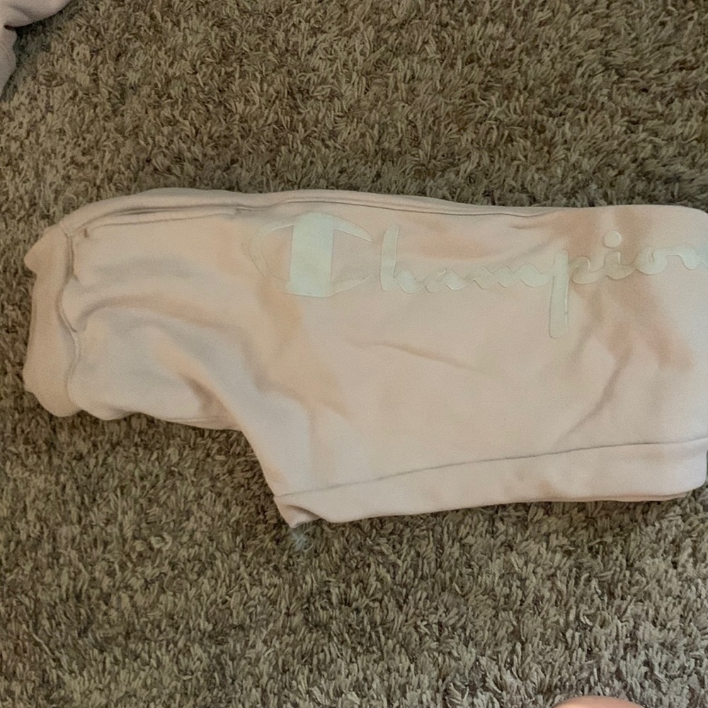 light pink champion sweats